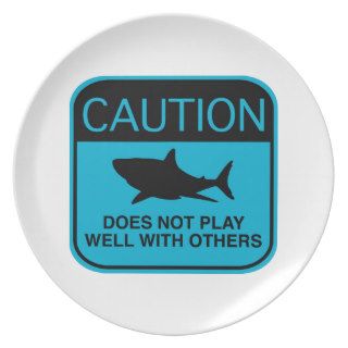 Caution – Does Not Play Well With Others Plate