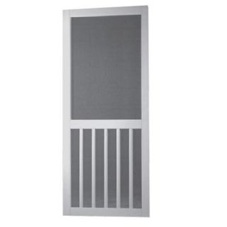 Screen Tight 36 in. Solid Vinyl White Screen Door with Hardware 5BAR36HD