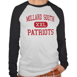 Millard South   Patriots   High   Omaha Nebraska T Shirt