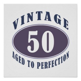 Vintage 50th Birthday Gifts For Men Print