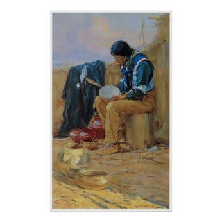 The Pottery Maker, American Southwest Print