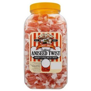 R. Crawford Sweet Shop Traditional Aniseed Twist 2.6 kg JAR   Anise Seeds Spices And Herbs