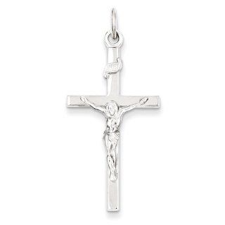 Inri Crucifix Pendant in Sterling Silver   Glamorous   Unisex Adult Jewelry