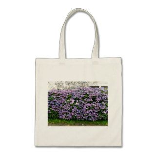Seamless Purple Flowering Hedges Bag