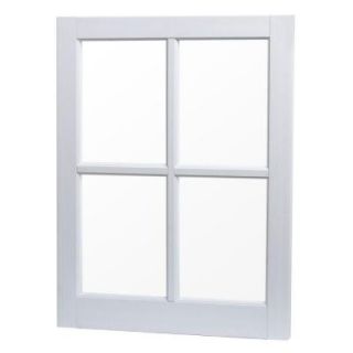 TAFCO WINDOWS 4 Lite Fixed Barn Sash Picture Windows, 24 in. x 29 in., White, with Single Glass and without Screen VBS2429S