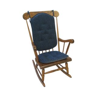 Polar Gripper 2 Piece Rocker Chair Cushion Set, Sapphire (Blue)