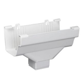 Amerimax Home Products White Vinyl K Style Drop Outlet M0506