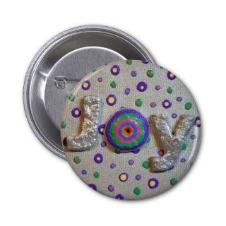 Iridescent & Polka Dot Joy Chubby Art Relief Paint Pin