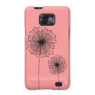 Modern Dandelion Flower CUSTOM COLOR case Samsung Galaxy S2 Cases