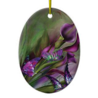 Calla Lilies Art Ornament