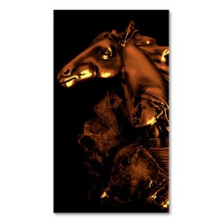 na woman and horse business card