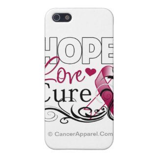 Head Neck Cancer Hope Love Cure iPhone 5 Case