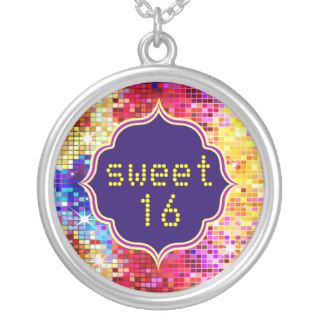 Sweet 16 Colorful Sequins Look Disco Mirror Ball Jewelry
