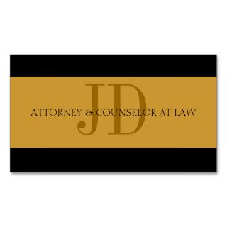 Attorney Gold/Gold   Available Letterhead   Business Card Templates