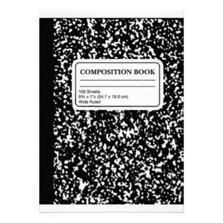 Composition Book/Student Teacher Personalized Announcement
