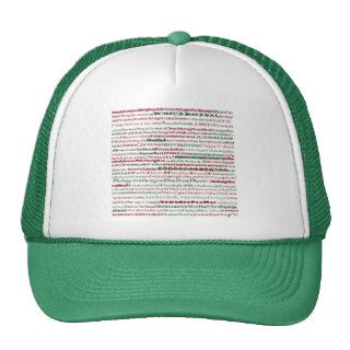 Christmas Around The World Text Design Hat