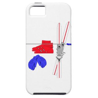 Ski boots, gloves and sticks iPhone 5 covers