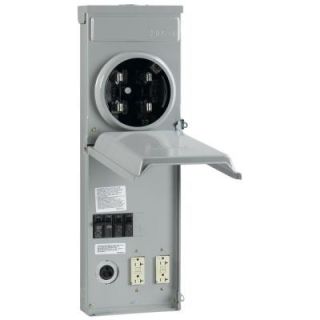 GE 100 Amp Metered Temporary Power Outlet Box R038C010