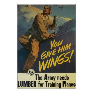 Air Corps ~ You give Him Wings Posters