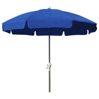 Round Crank Patio Umbrella   Blue 7.5