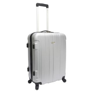Traveler s Choice Rome 25 Hard shell Carry On Upright, Silver