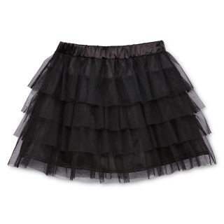 Total Girl Tiered Tulle Skirt   Girls 6 16, Black, Girls