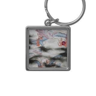 Traditional Chinese Painting, Year Of The Dragon Key Chain