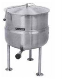 Market Forge Kettle, Direct Steam, 30 gal Capacity, Tri Leg, All SS Exterior Finish