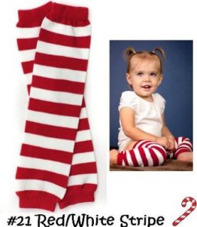 "My Little Legs" baby leg warmers (#21) Christmas red & white candy cane stripe Infant And Toddler Leg Warmers Clothing