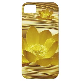 Golden lotus flower iPhone 5 cases