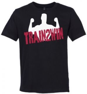 Train2Win 100% Organic Cotton Men's Slogan T Shirt Clothing