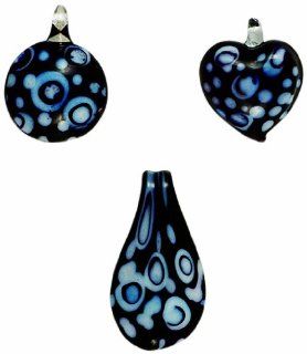 Blue Moon Beads Charm Glass Mini B Blue Moon Beads 3 Piece