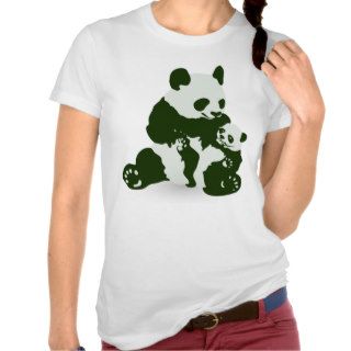 Giant Panda and Cub T Shirt