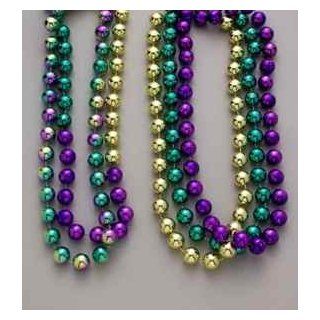 Mardi Gras   Beads   20mm 48" Tri Color Accessory Toys & Games
