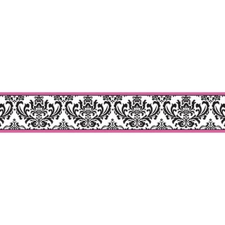 Sweet JoJo Designs Hot Pink, Black and White Isabella Wall Border Sweet Jojo Designs Wall Decor