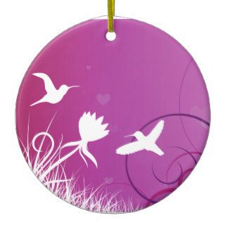 Hummingbirds Christmas Ornament