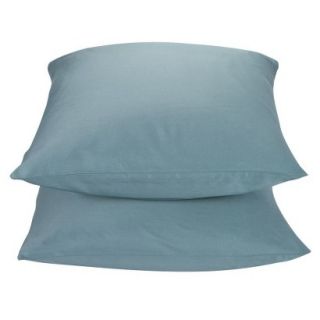 Threshold 325 Thread Count Organic Cotton Pillowcase Set   Blue (King)