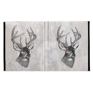 Vintage deer art graphic iPad cases