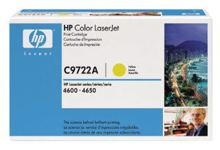 Hewlett Packard HP 641A Color Laserjet 4600, 4610, 4650 Smart Print Cartridge, Yellow (8,000 Yield) , Part Number C9722A