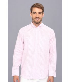 Culture Phit Adan Relaxed Fit Linen Shirt Mens Long Sleeve Button Up (Pink)
