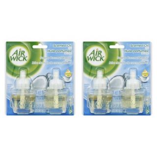 AIR WICK Scented Oils   WHITE LILACS, 1.35 Ounces, 2 Pack
