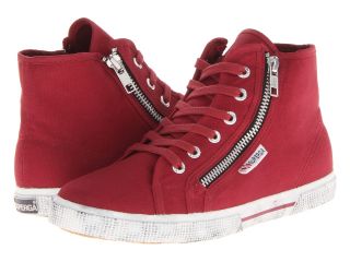 Superga 2224 Cotdu Womens Lace up casual Shoes (Red)