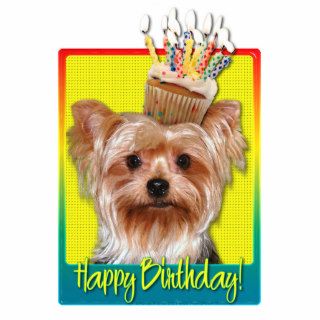 Birthday Cupcake   Yorkshire Terrier Cut Outs