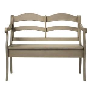 Home Decorators Collection Verona 43 in. W Driftwood Double Bench with Storage 1048110910