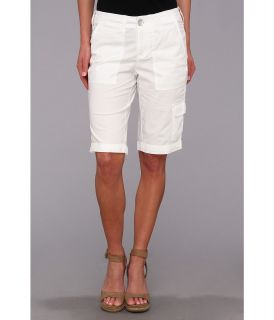 DKNY Jeans Poplin Cargo Bermuda Short Womens Shorts (White)
