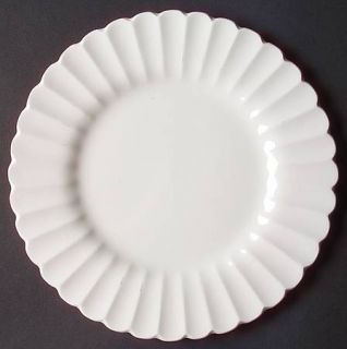 J & G Meakin Classic White Dessert/Pie Plate, Fine China Dinnerware   All White,