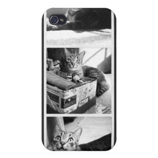 Three Photo Instagram Template (Charcoal) iPhone 4 Cases