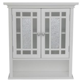 Wall Cabinet Elegant Home Fashions Windsor Wall Cabinet   White