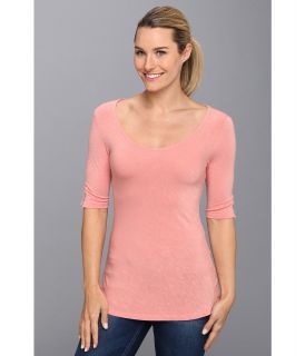 Royal Robbins Noe Elbow Sleeve Womens Short Sleeve Pullover (Pink)