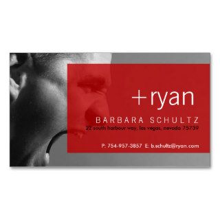 Ryan's Face [red] Business Cards